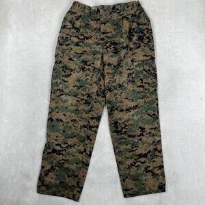 American Apparel Cargo Pants Mens Medium Short Green MARPAT Camo USMC
